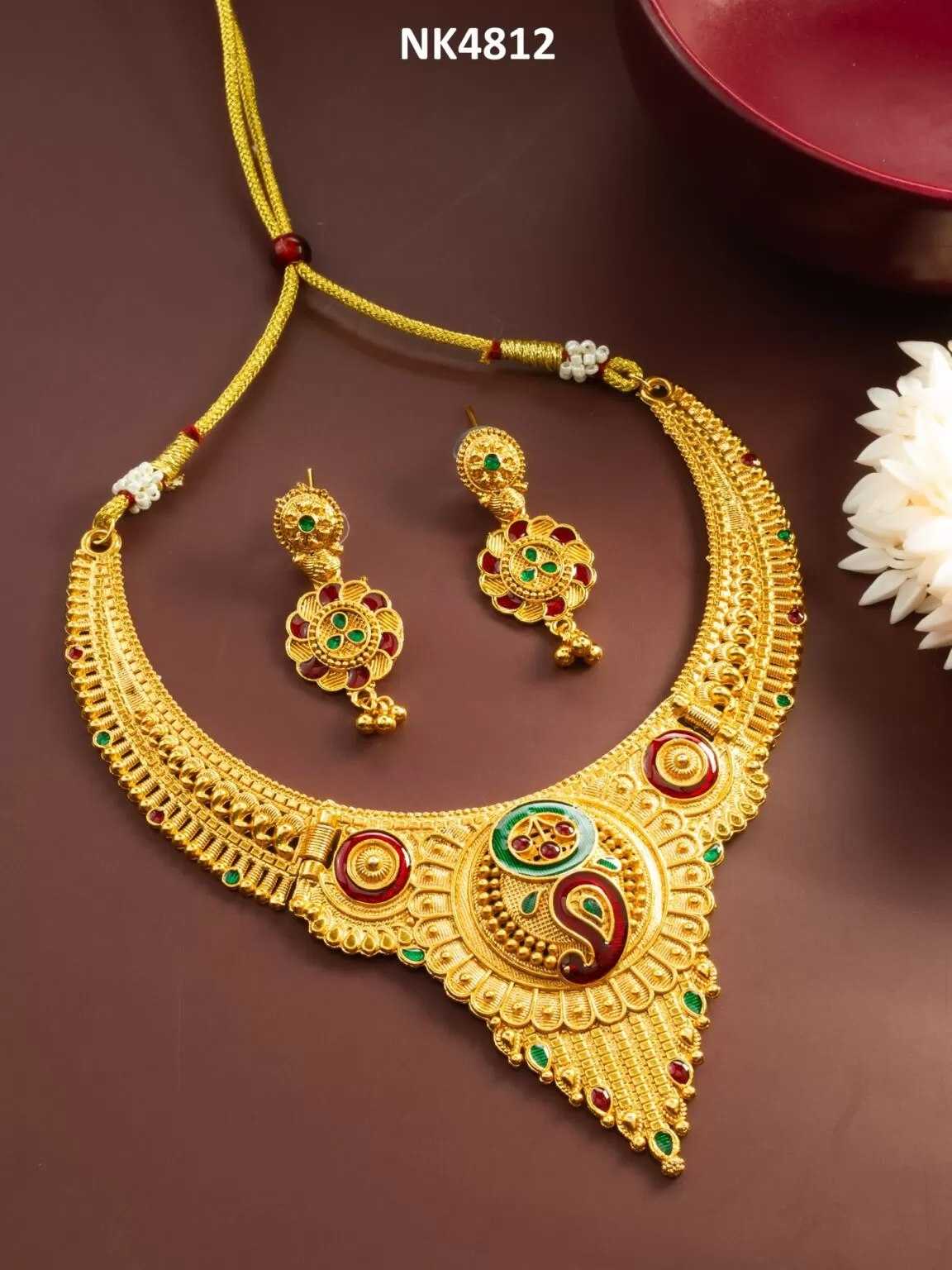 Ynf Brass KESH105 NK4812 Womens Jewellery Wholesale Necklaces Set Manufacturer