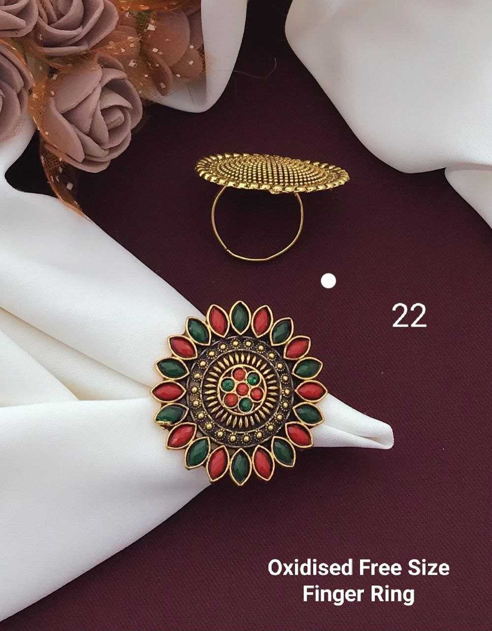 Ynf Brass KESH193 Womens Jewellery Wholesale Fancy Earrings Antique Ring Finger Rings Manufacturer