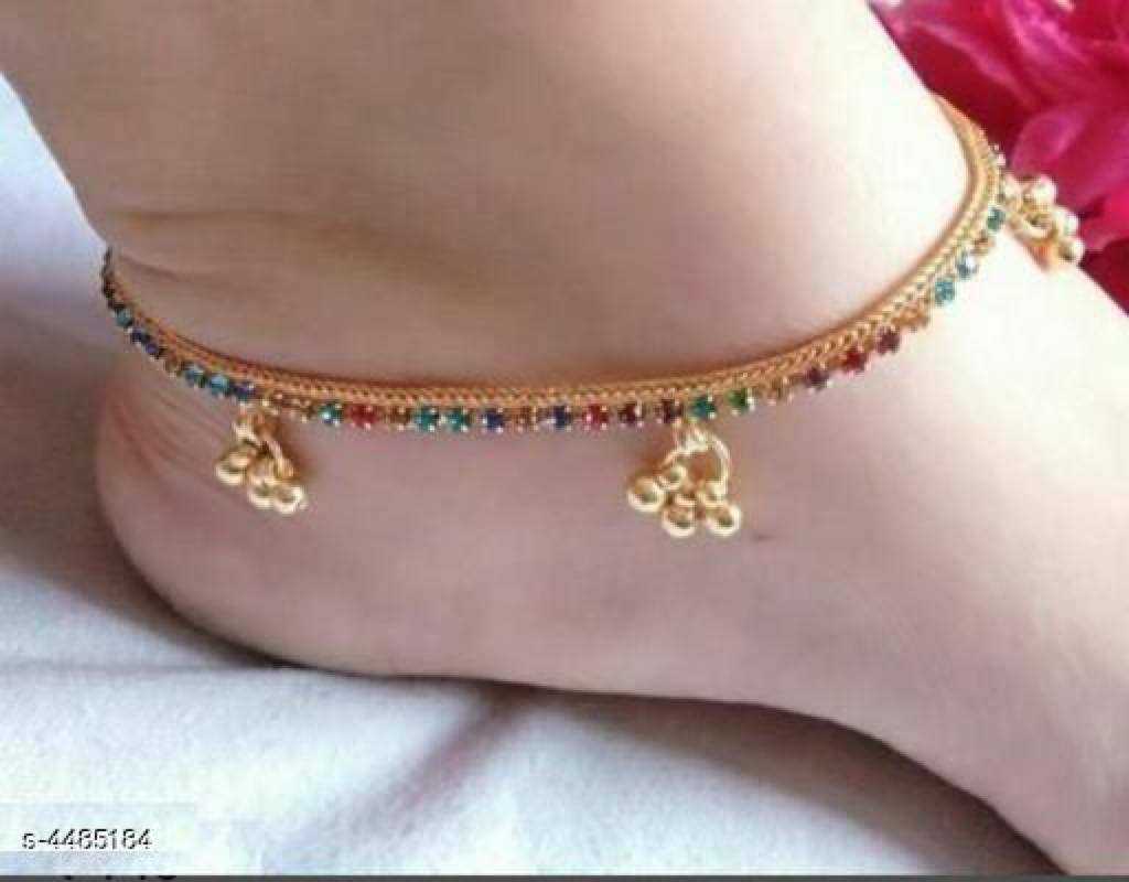 Ynf Brass Womens Jewellery Wholesale AD Fancy Payal Manufacturer