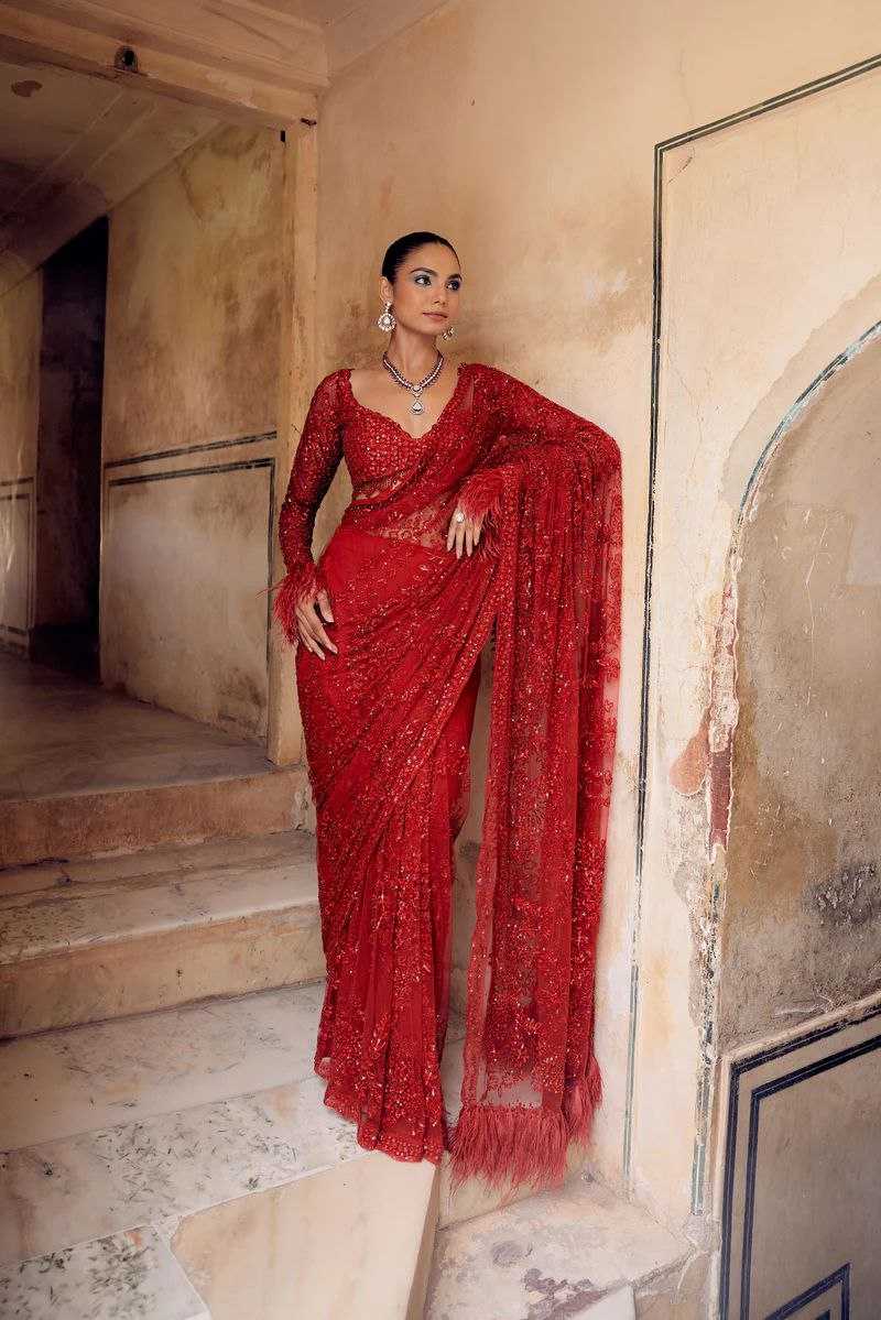 Ynf Butterfly Net KESH524 3461 Sarees Wholesale Designer Sarees Fancy Sarees Embroidered Sarees Manufacturer