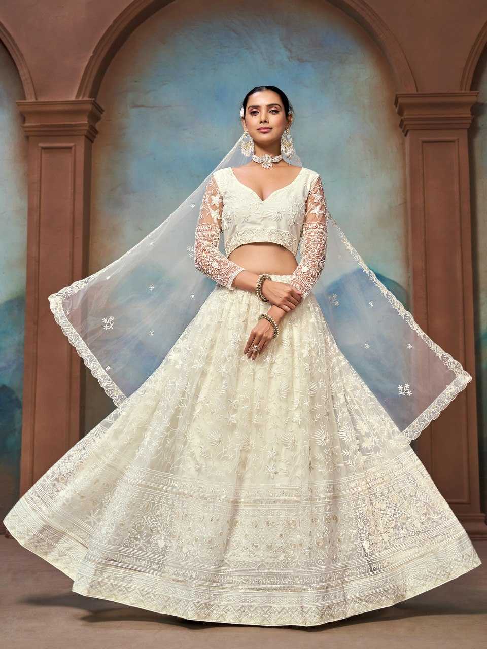 Ynf Butterfly Net RIN197 3096 164-A Lehengas Wholesale Designer Lehenga Fancy Lehenga Bridal Lehenga Manufacturer