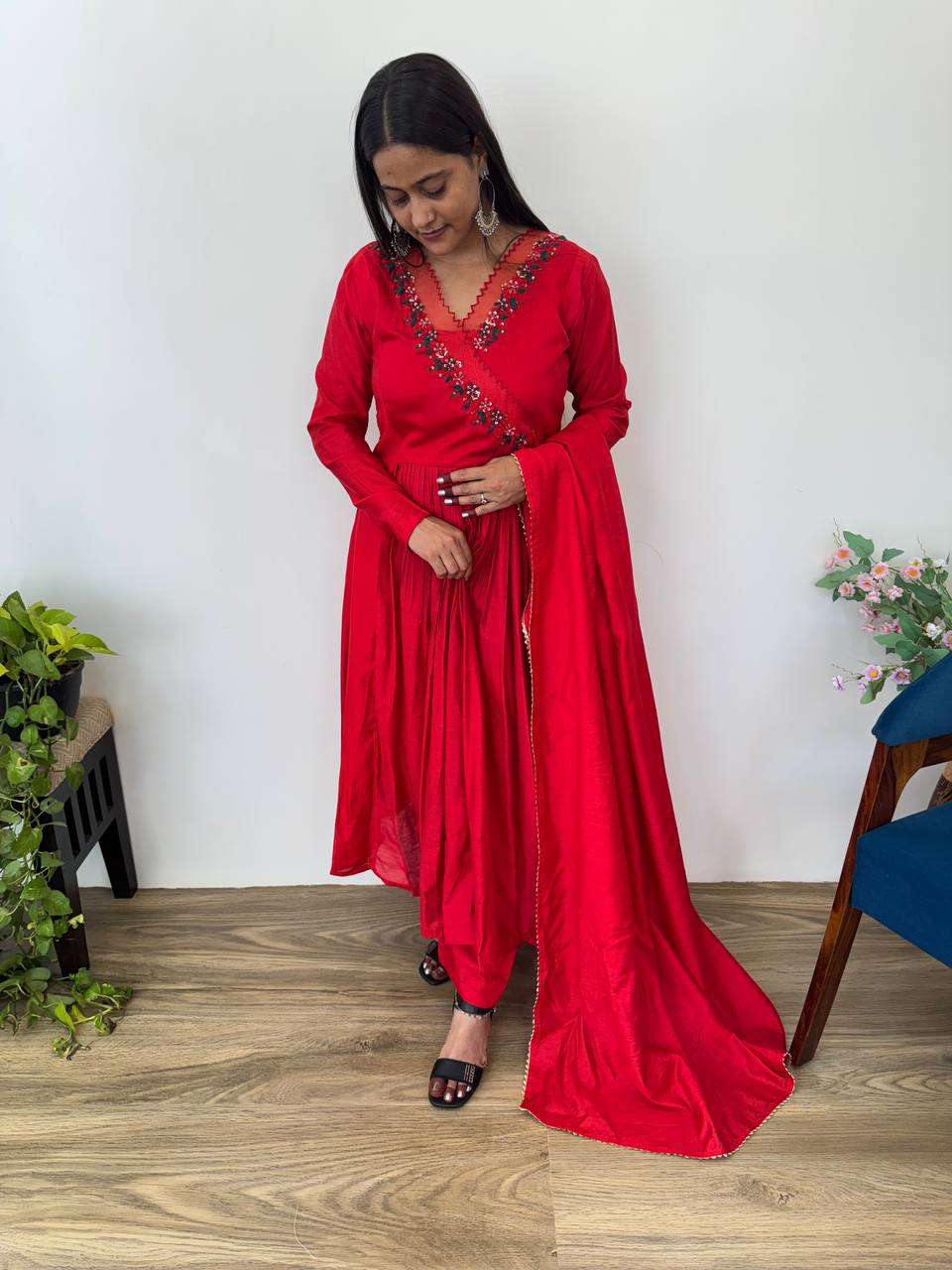 Ynf Chanderi Silk KESH513 474 Gowns Wholesale Party Wear Gowns Designer Gowns Silk Gowns Manufacturer