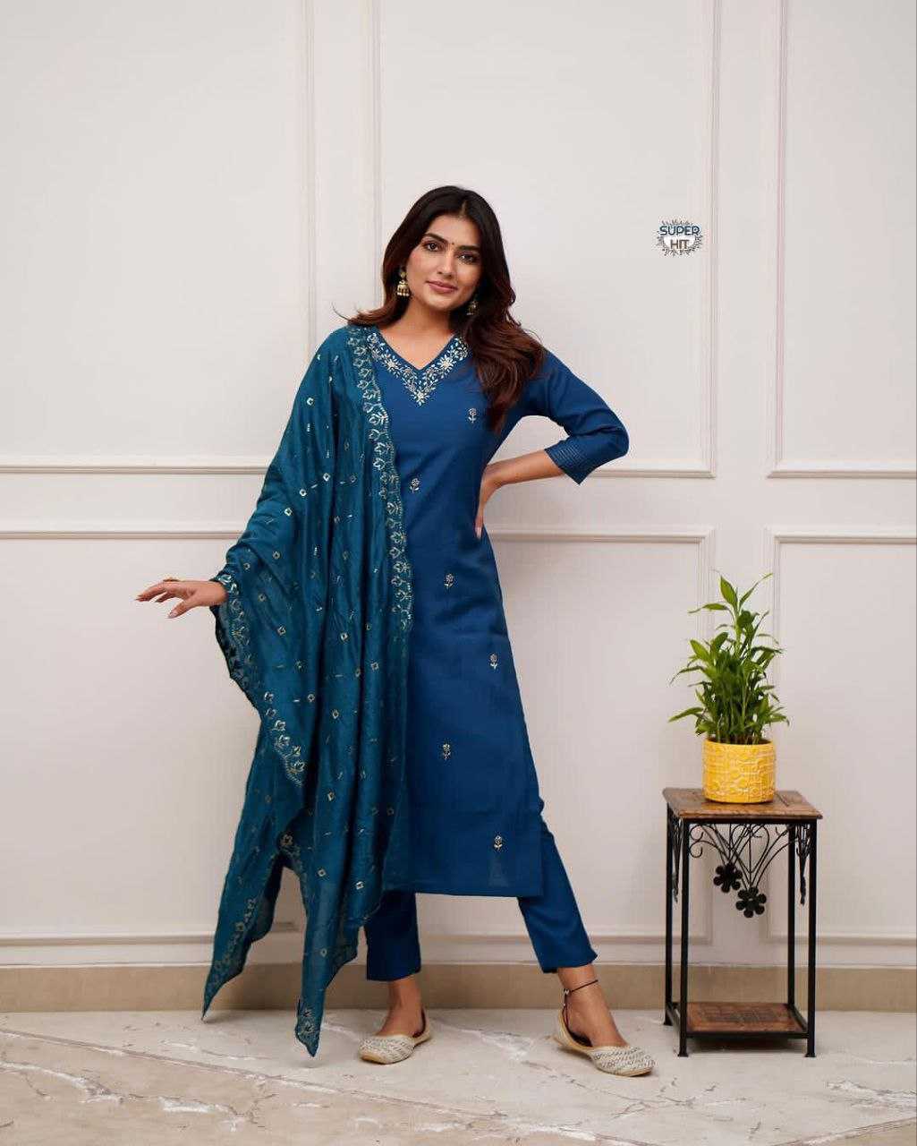 Ynf Chanderi Silk KESH536 8005 Suits & Dresses Wholesale Embroidery Suits Party wear suits Chanderi Suit Manufacturer