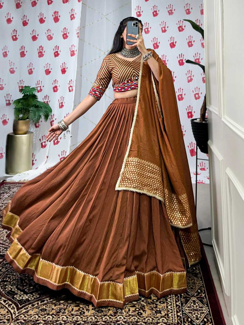 Ynf Chanderi Soft KESH134 1747 Lehengas Wedding Collections Festive Collections Wholesale Lehenga With Dupatta Gota Patti Lehenga Lehenga With Blouse Manufacturer