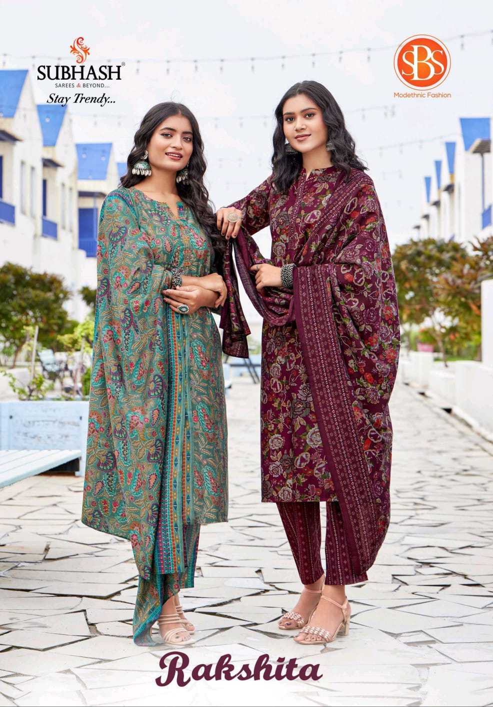 Ynf Chanderi Soft RIN190 SUBHASH-RAKSHITA Setwise Collections Wholesale Dresses & Suits Catalogs Manufacturer