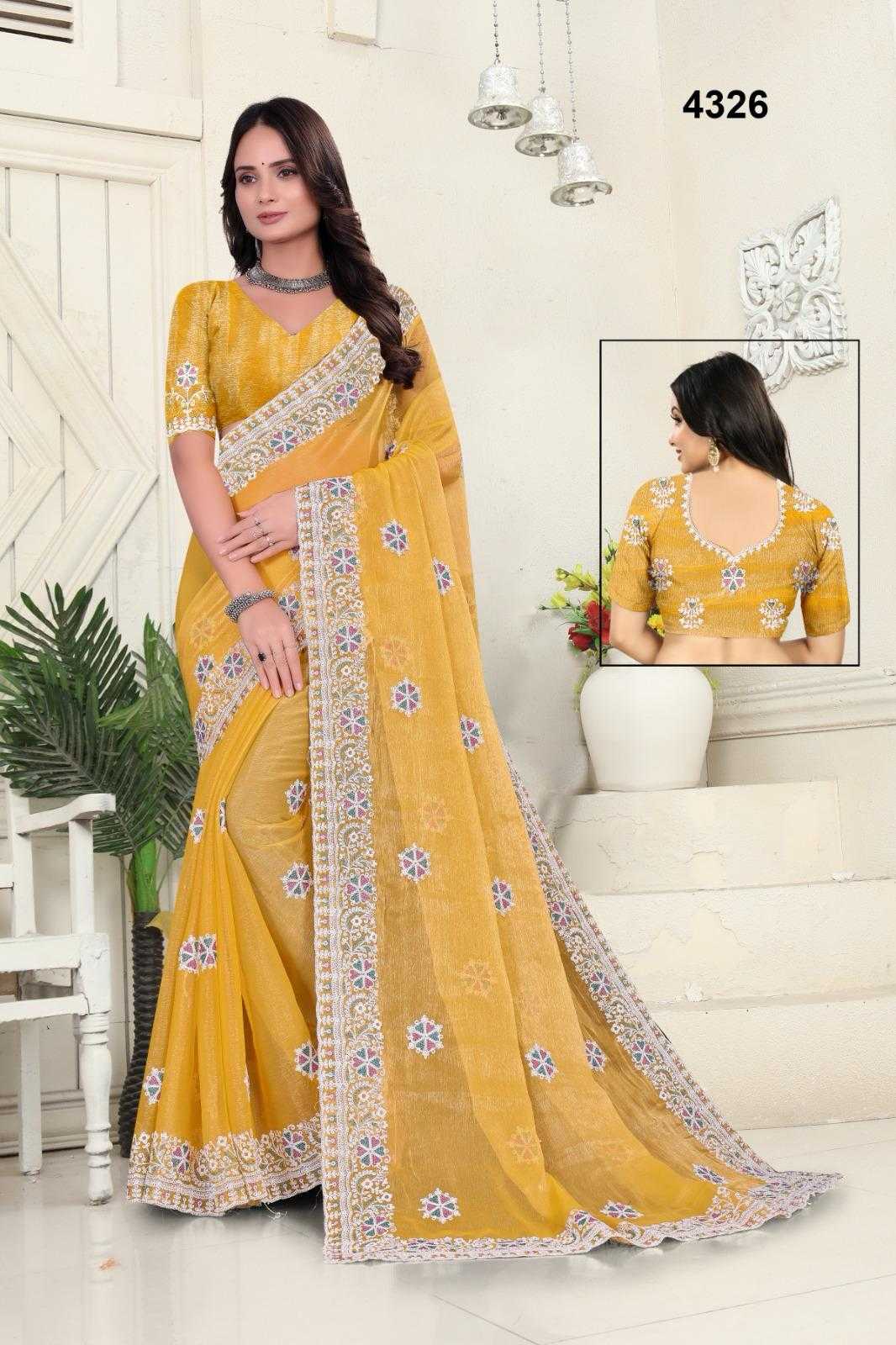 Ynf Chiffon KESH114 4326 Sarees Wedding Collections Wholesale Chiffon Sarees Zari Border Sarees Haldi Outfits Manufacturer