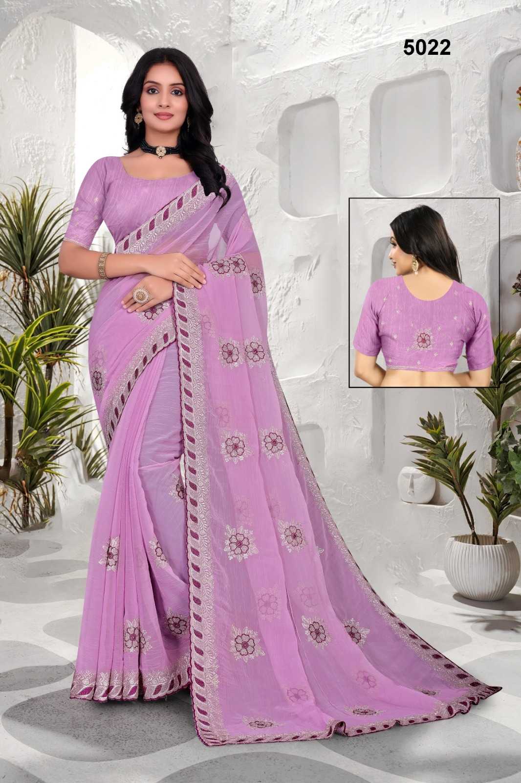 Ynf Chiffon KESH114 5022 Sarees Wholesale Chiffon Sarees Embroidered Sarees Stone Work Saree Manufacturer