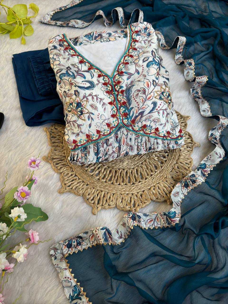 Ynf Chiffon KESH513 445 Suits & Dresses Wholesale Ladies Suits Alia Cut Suits Designer Suits Manufacturer