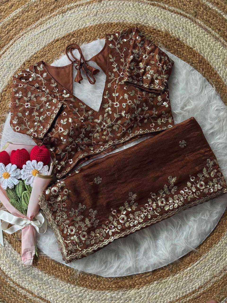 Ynf Chiffon RIN105 MISTY Sarees Wedding Collections Festive Collections Wholesale Chiffon Sarees Embroidered Sarees Sarees With Blouse Manufacturer