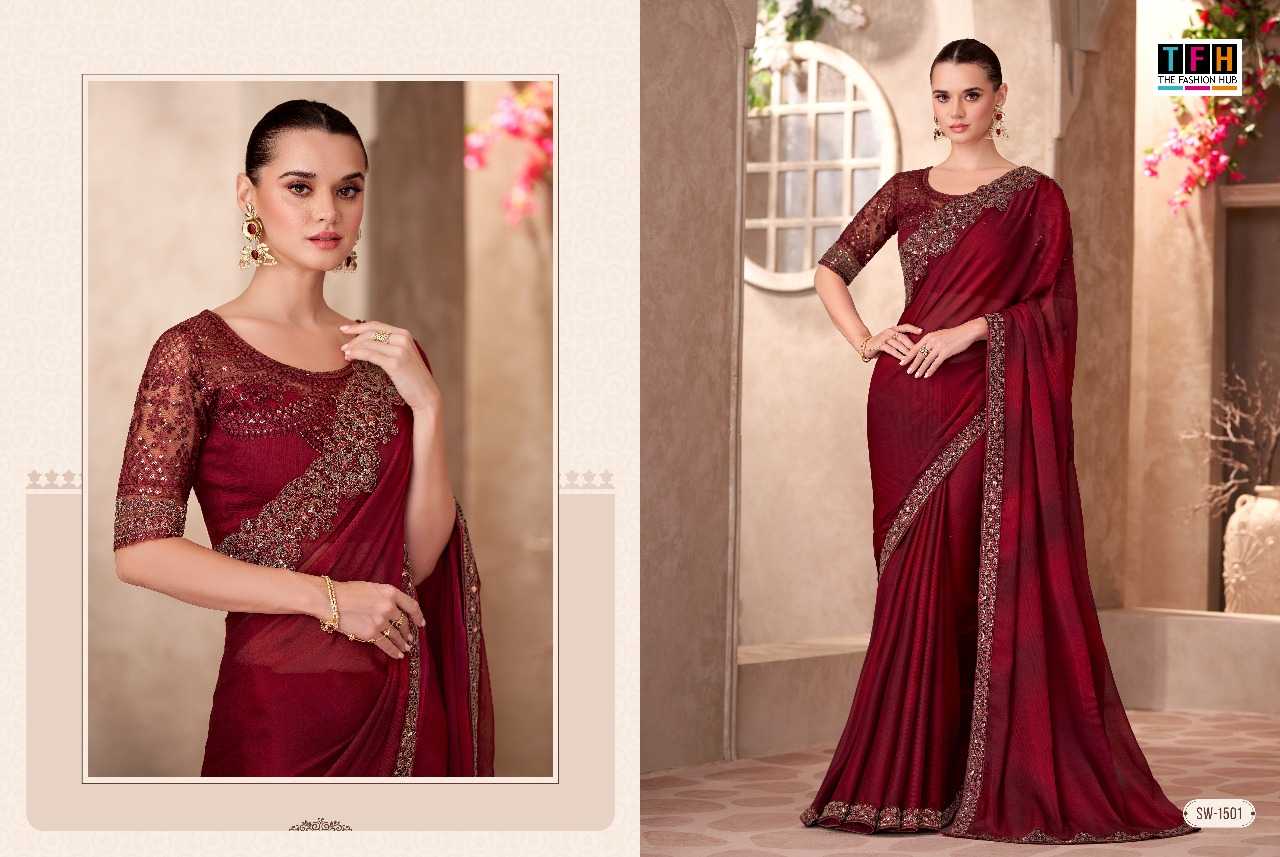 Ynf Chiffon RIN197 3128 1501 Sarees Wholesale Designer Sarees Fancy Sarees Bridal Sarees Manufacturer