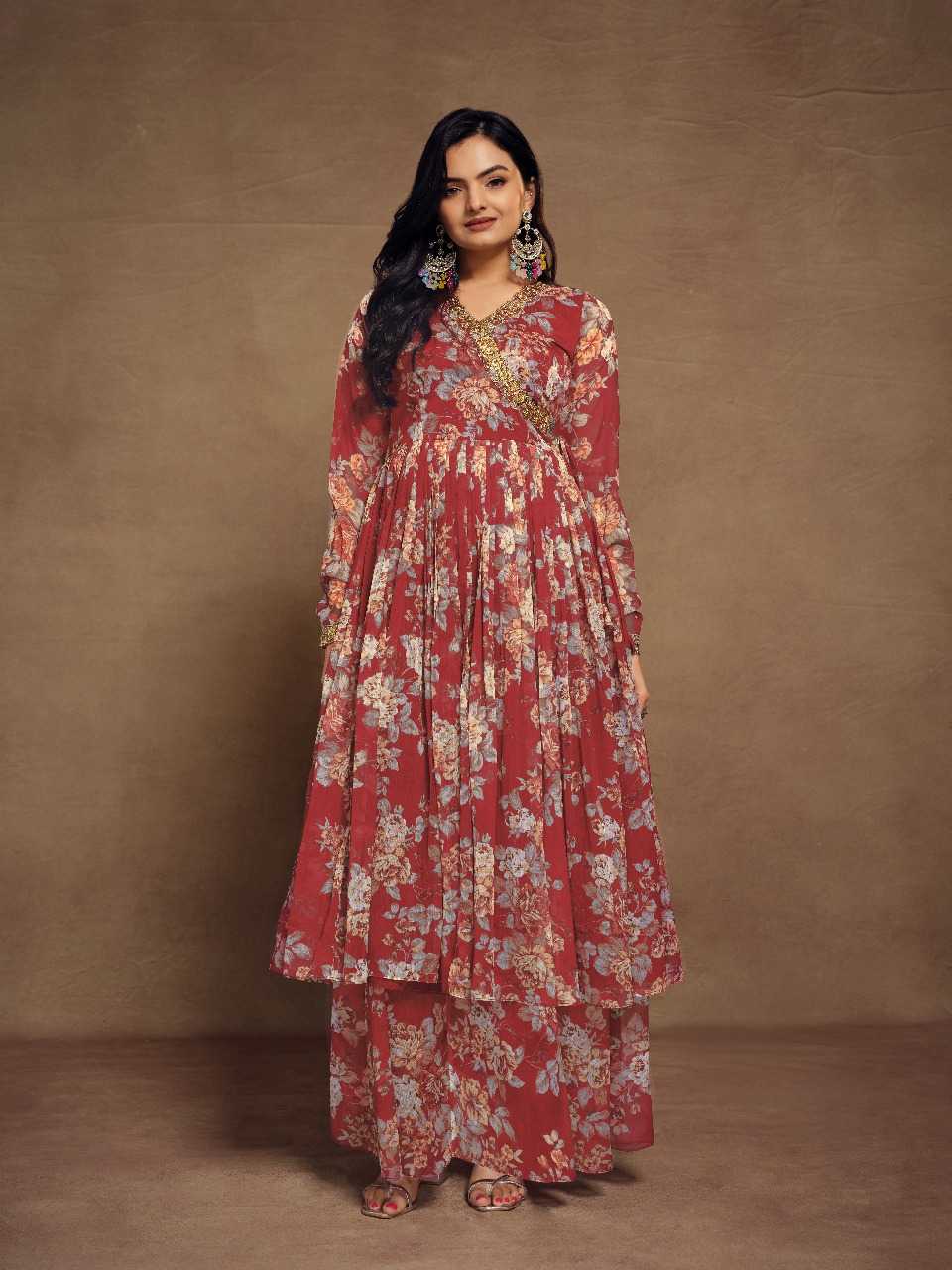 Ynf Chiffon RIN197 4953 Suits & Dresses Wholesale Party wear suits Wedding Suits Designer Suits Manufacturer