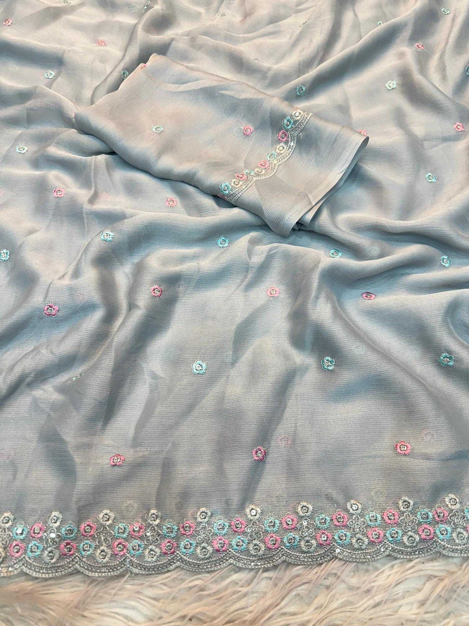 Ynf Chiffon RIN198 LOVE BITE Silk Sarees Wholesale Soft Silk Sarees Designer Silk Sarees Embroidered Silk Sarees Manufacturer