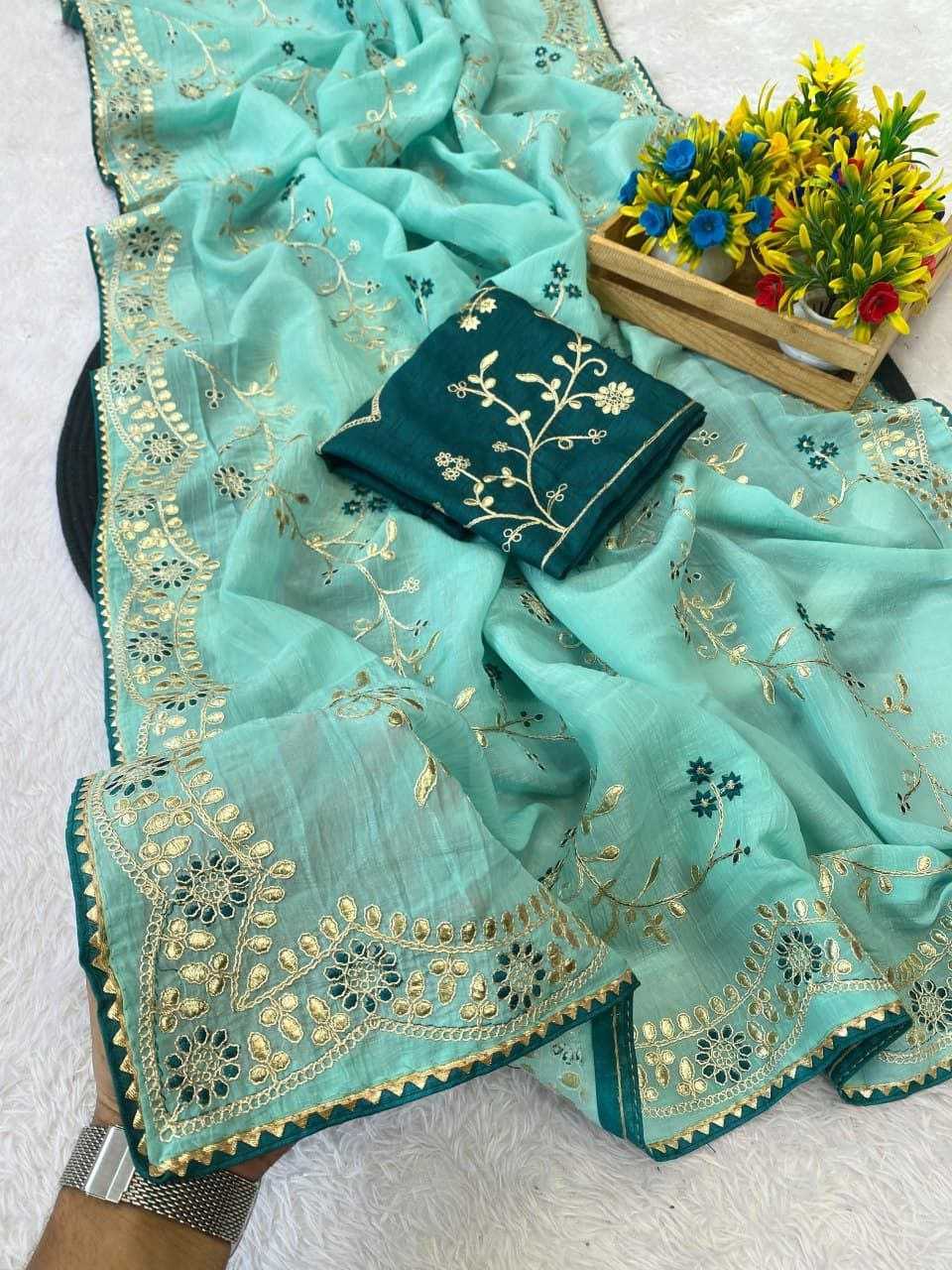 Ynf Chiffon RIN216 Priti Sarees Wedding Collections Festive Collections Wholesale Designer Sarees Embroidered Sarees Sarees With Blouse Manufacturer