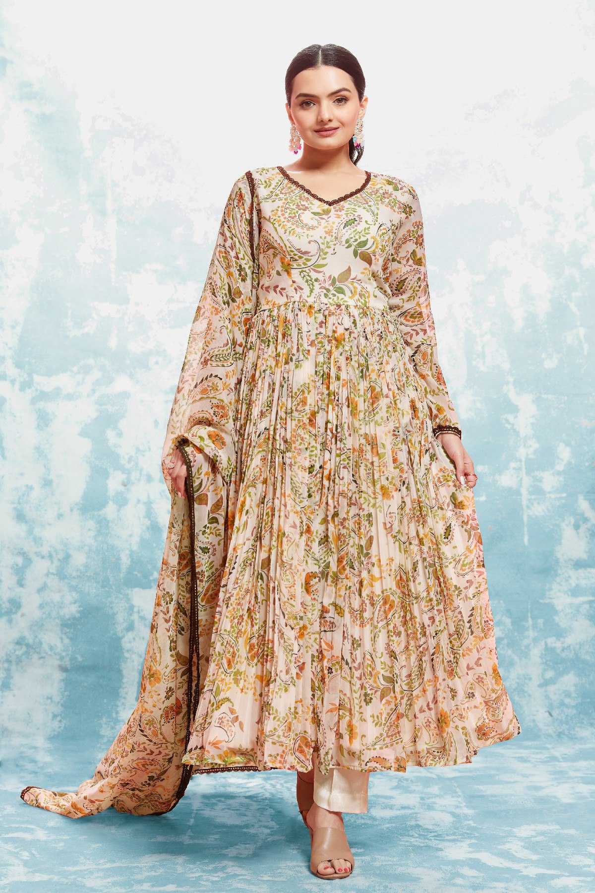 Ynf Chiffon RIN228 306 Suits & Dresses Wholesale Ladies Suits Dresses Designer Suits Manufacturer