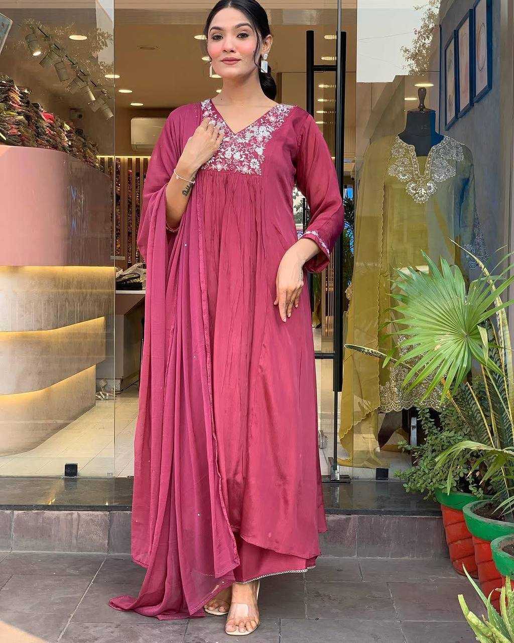 Ynf Chinon KESH501 EAGLE Kurti Wholesale Casual Kurtis Workwear Kurtis Festive Kurtis Anarkali Kurtis Embroidered Kurtis Manufacturer