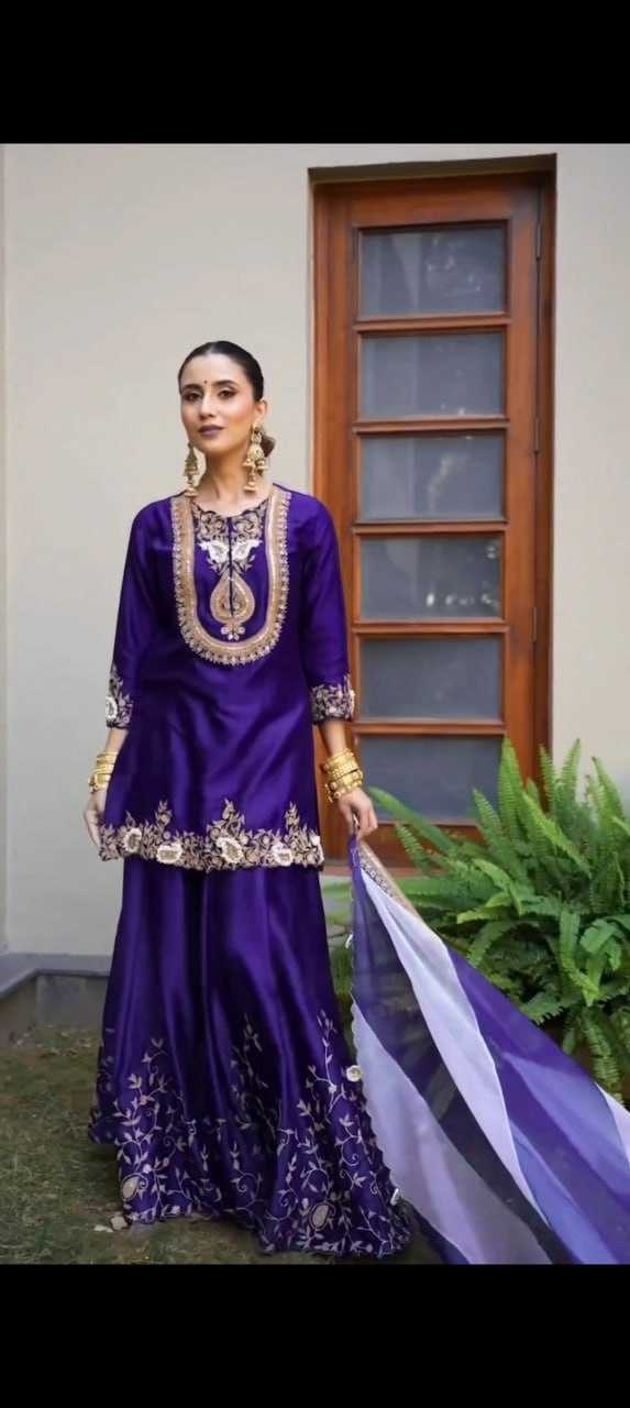 Ynf Chinon KESH526 95 Suits & Dresses Wedding Collections Festive Collections Wholesale Palazzo Suit Designer Suits Embroidered Suits Manufacturer