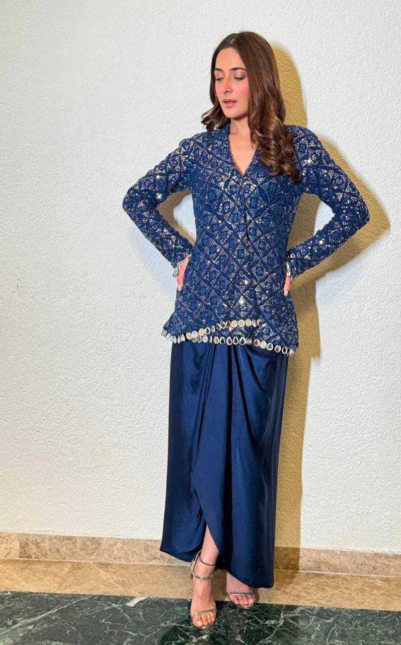 Ynf Chinon KESH531 1015 Kurti Wholesale Festive Kurtis Party Wear Kurtis Embroidered Kurtis Fancy Kurtis Manufacturer