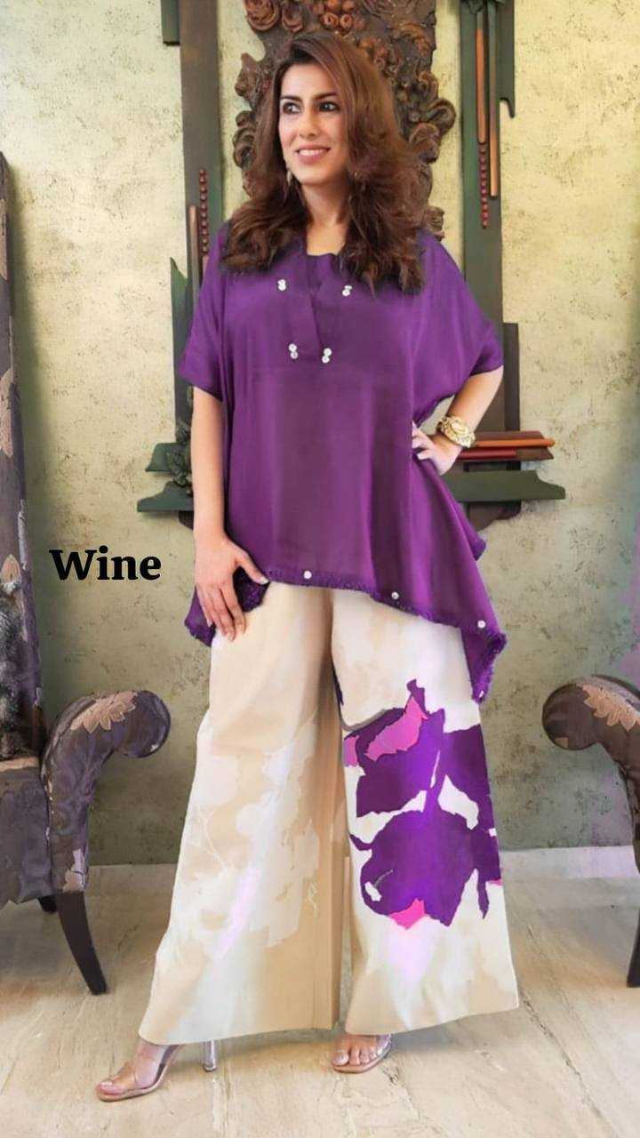 Ynf Chinon KESH531 1036 Kurti Wholesale Party Wear Kurtis Kaftan Kurtis Kurti With Palazzo Manufacturer