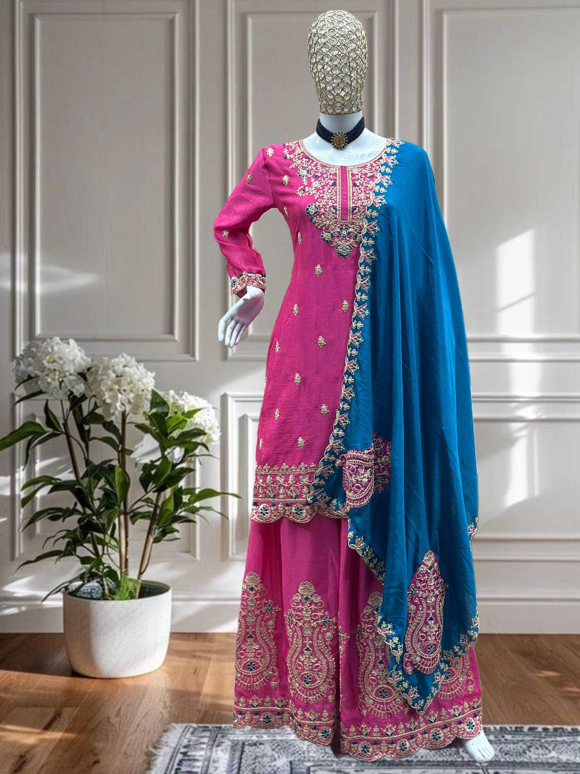 Ynf Chinon KESH533 5129 Suits & Dresses Wedding Collections Festive Collections Wholesale Designer Suits Embroidered Suits Wedding Outfits Manufacturer