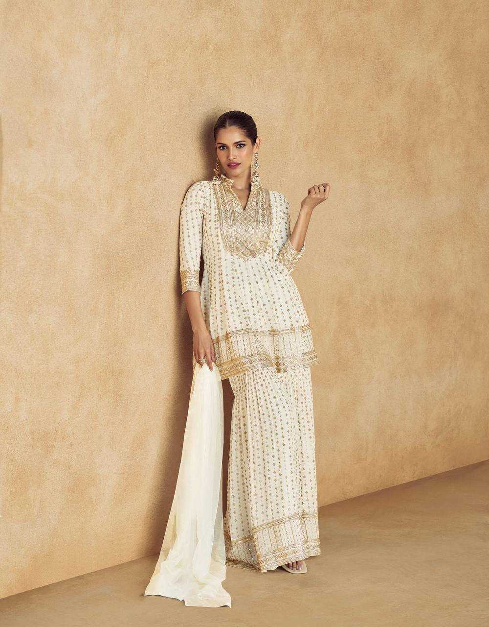 Ynf Chinon KESH546 1220 Suits & Dresses Wholesale Palazzo Suit Designer Suits Manufacturer