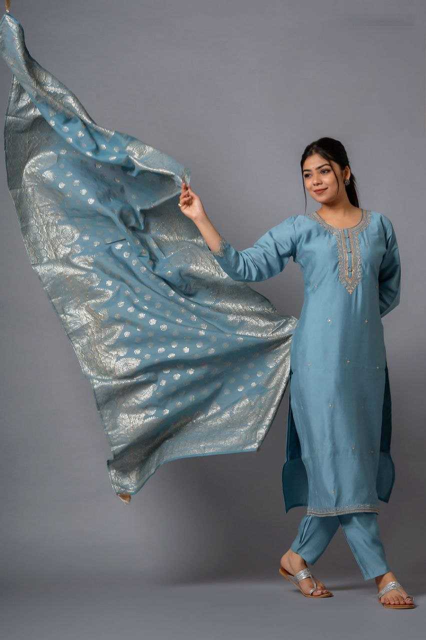 Ynf Chinon KESH552 71 Kurti Wholesale Fancy Kurti Embroidered Kurtis Full Sleeve Kurti Manufacturer