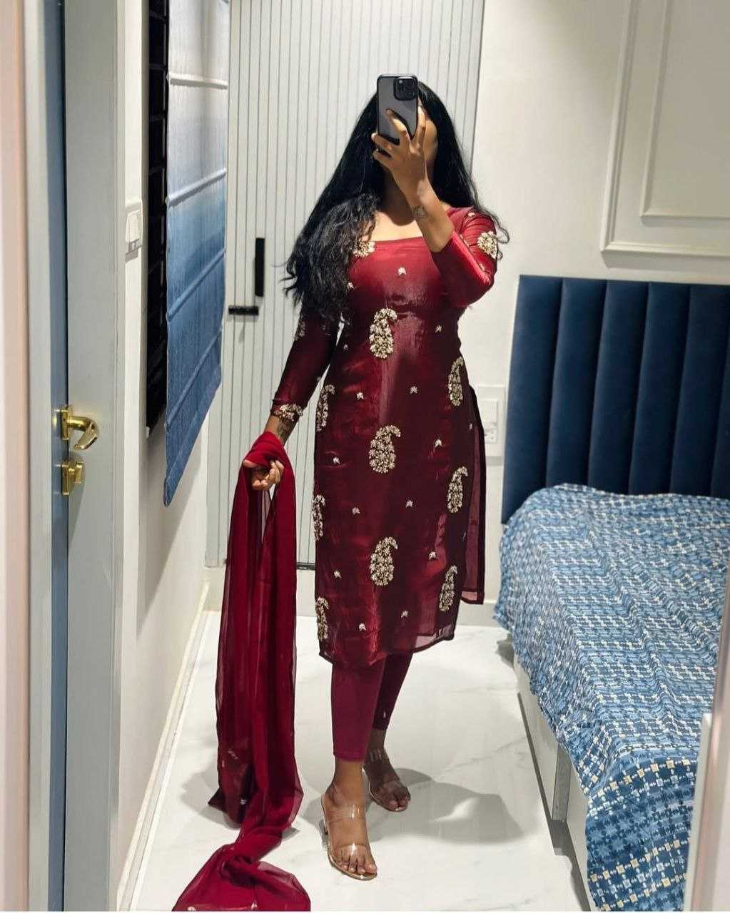 Ynf Chinon RIN226 BUTTA Suits & Dresses Wedding Collections Festive Collections Wholesale Georgette Suit Party wear suits Embroidered Suits Manufacturer