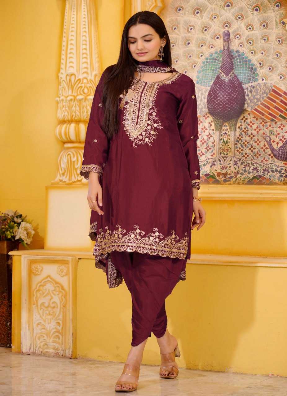Ynf Chinon RIN232 21 Suits & Dresses Wholesale Embroidery Suits Patiala Suits Ladies Salwar Suits Manufacturer