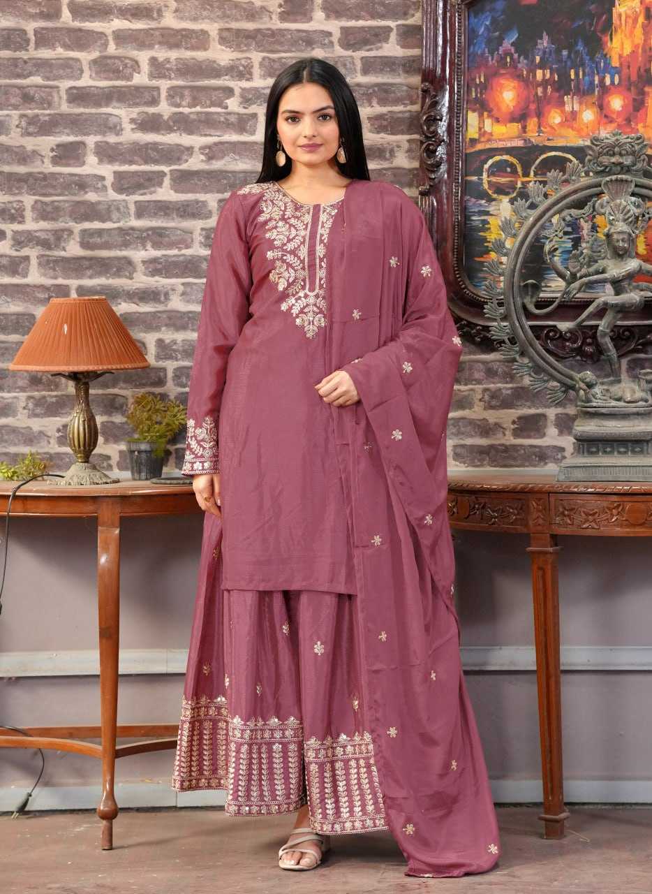 Ynf Chinon RIN232 42 Suits & Dresses Wedding Collections Festive Collections Wholesale Sharara Salwar Suits Embroidered Suits Wedding Outfits Manufacturer