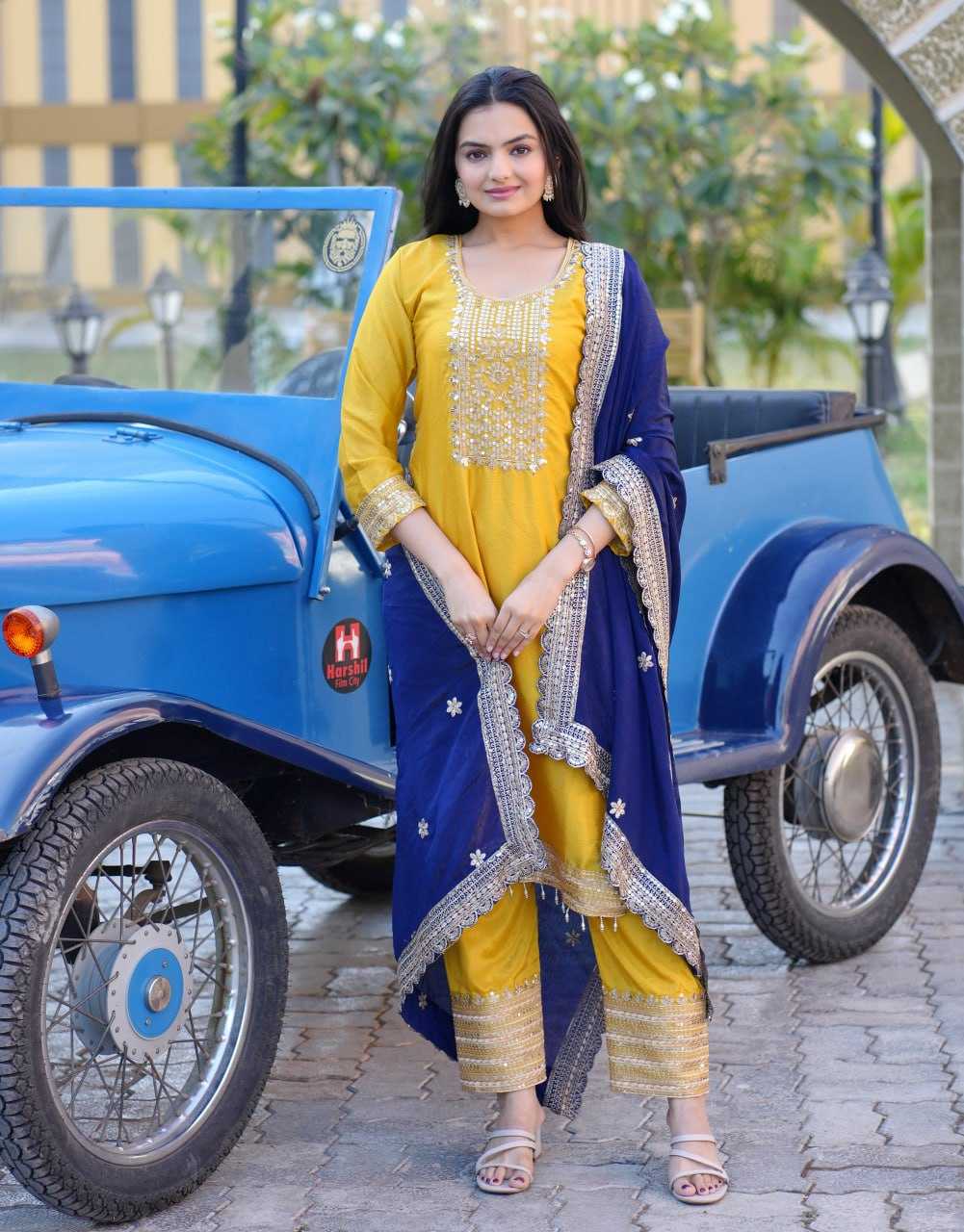 Ynf Chinon RIN232 46 Suits & Dresses Wedding Collections Festive Collections Wholesale Embroidery Suits Designer Suits Wedding Outfits Manufacturer