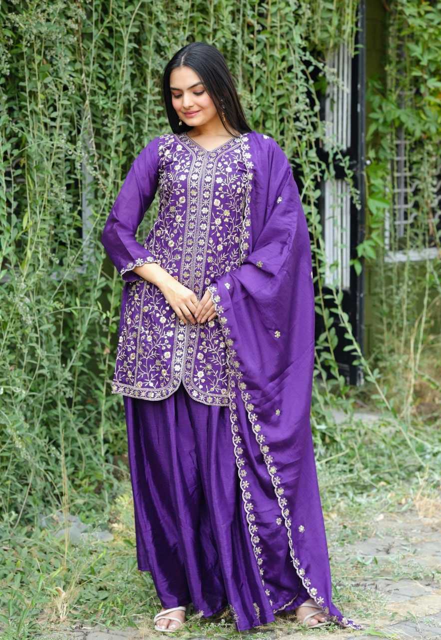 Ynf Chinon RIN232 54 Suits & Dresses Wedding Collections Festive Collections Wholesale Sharara Salwar Suits Designer Suits Embroidered Suits Manufacturer