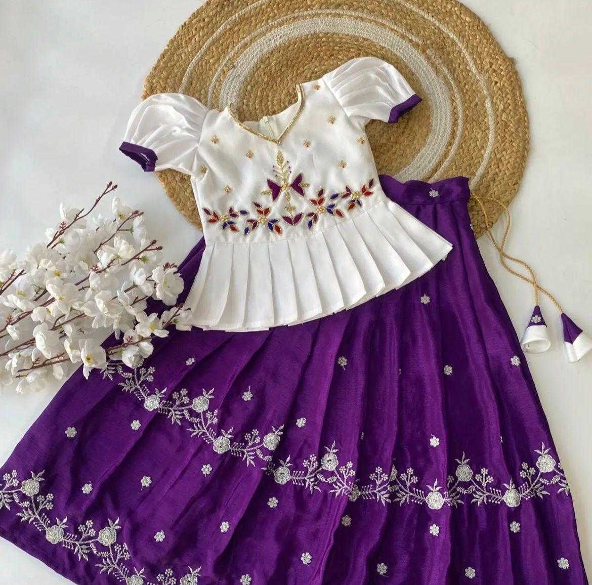 Ynf Chinon RIN235 RANKET Kids Wear Wholesale Kids Lehenga Kids Lehenga Choli Baby Girl Lehenga Manufacturer