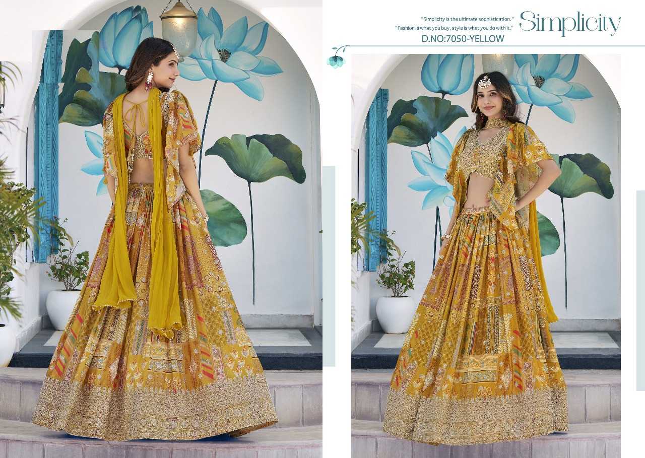 Ynf Chinon Silk RIN197 3125 Lehengas Wholesale Designer Lehenga Bridal Lehenga Silk Lehenga Manufacturer