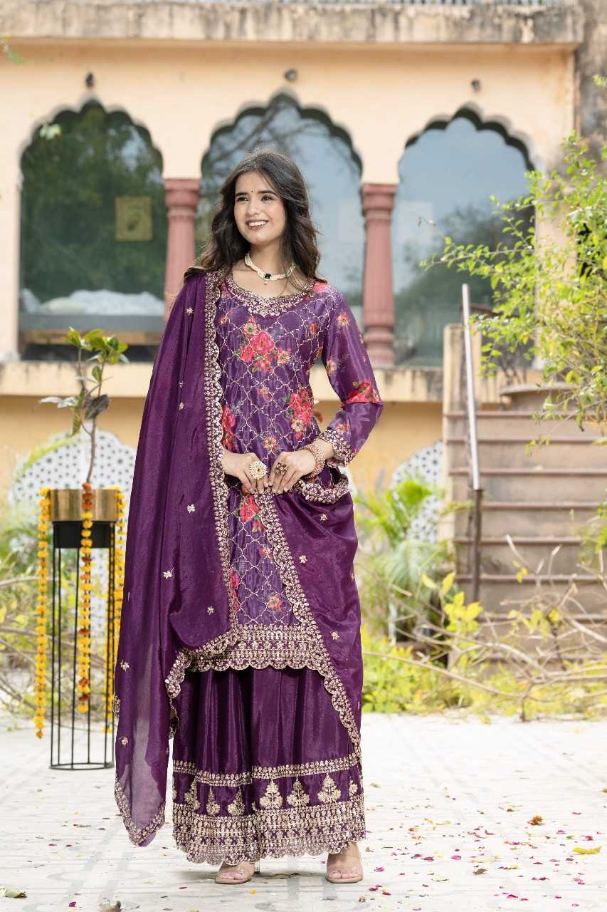 Ynf Chinon Silk RIN197 4972 Suits & Dresses Wholesale Party wear suits Bridal Suits Designer Suits Manufacturer