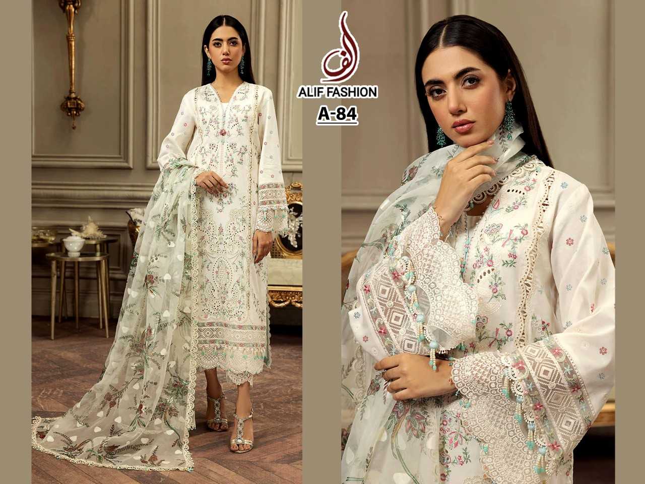 Ynf Cotton Cambric KESH444 AF-84 Suits & Dresses Wholesale Embroidery Suits Cotton Suits Designer Suits Manufacturer