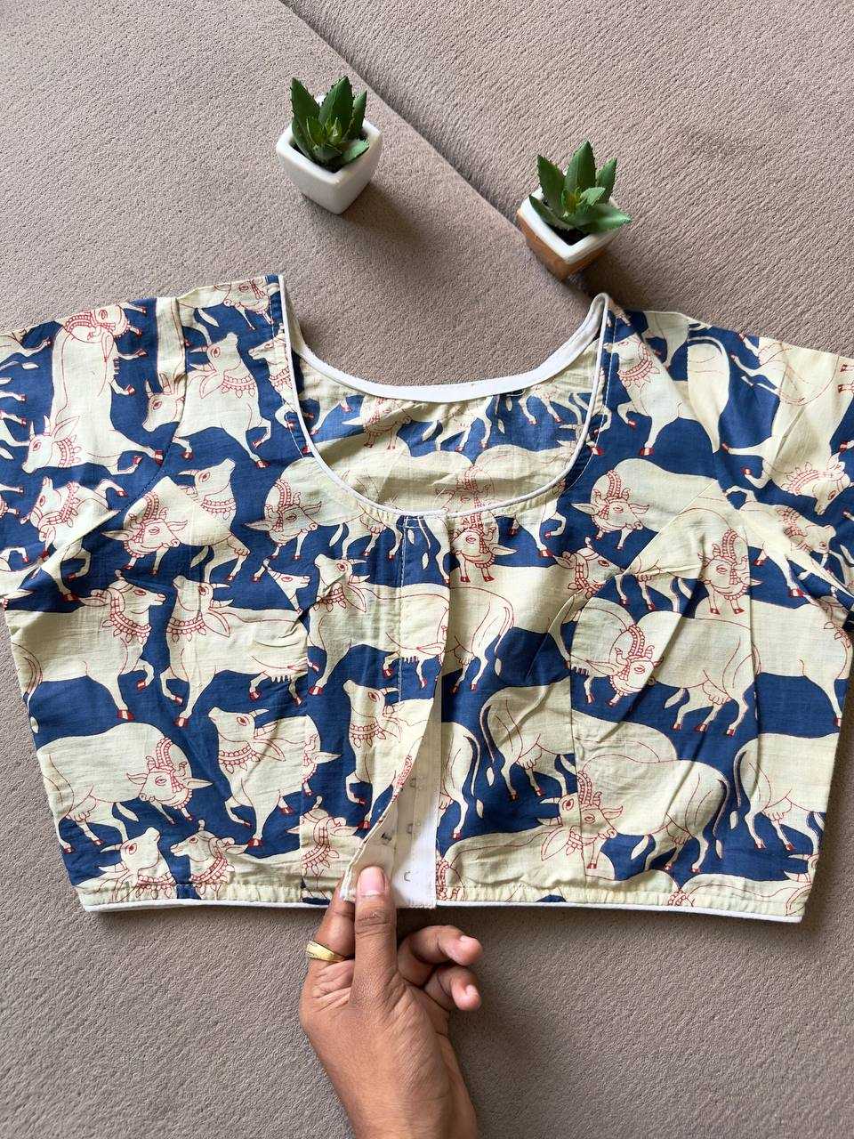 Ynf Cotton KESH437 60-60 Readymade Blouses Wholesale Printed Blouse Designer Blouse Cotton Blouse Manufacturer