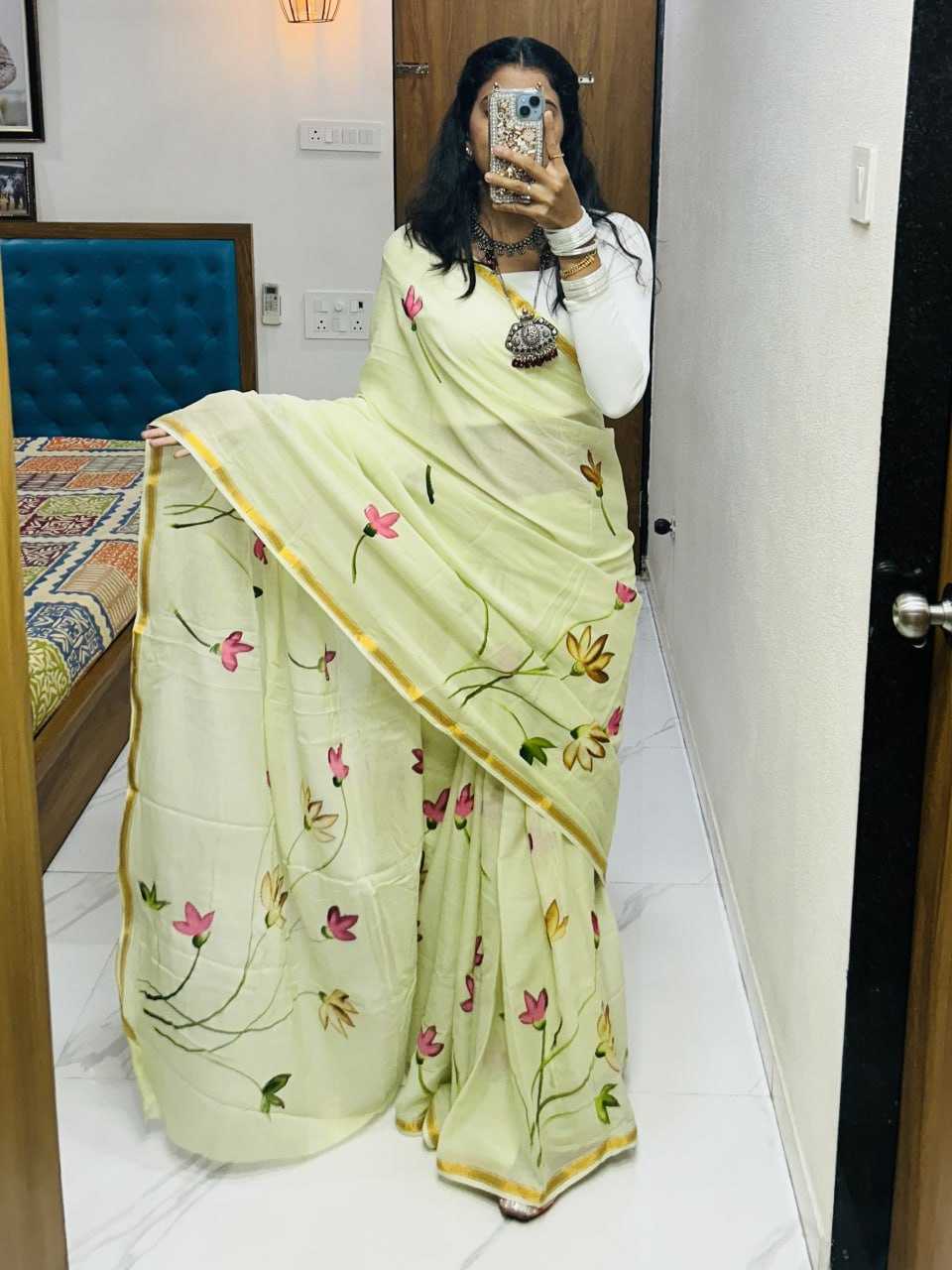 Ynf Cotton KESH444 1 Sarees Wholesale Fancy Sarees Zari Border Sarees Cotton Sarees Manufacturer