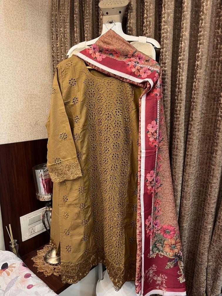 Ynf Cotton KESH444 MARIA.B-CHIKANKARI Suits & Dresses Wholesale Cotton Suits Wedding Suits Designer Suits Manufacturer