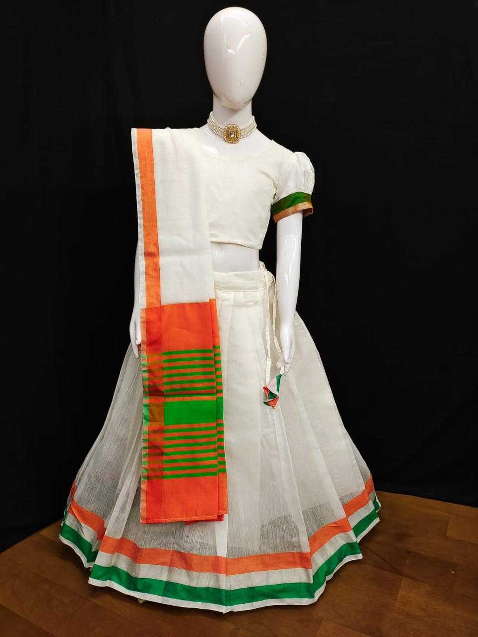 Ynf Cotton KESH493 Independence Kids Wear Festive Collections Wholesale Kids Lehenga Kids Lehenga Choli Independence Day Collections Manufacturer