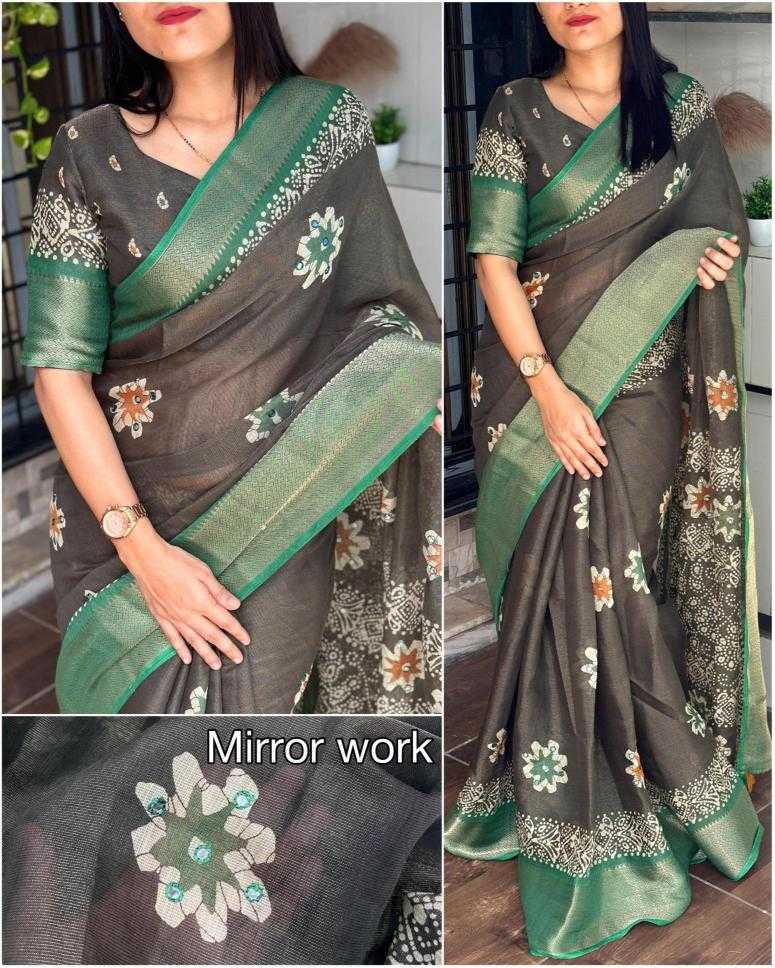 Ynf Cotton KESH500 chandni Silk Sarees Wholesale Printed Silk Saree Cotton Silk Sarees Zari Border Silk Sarees Manufacturer