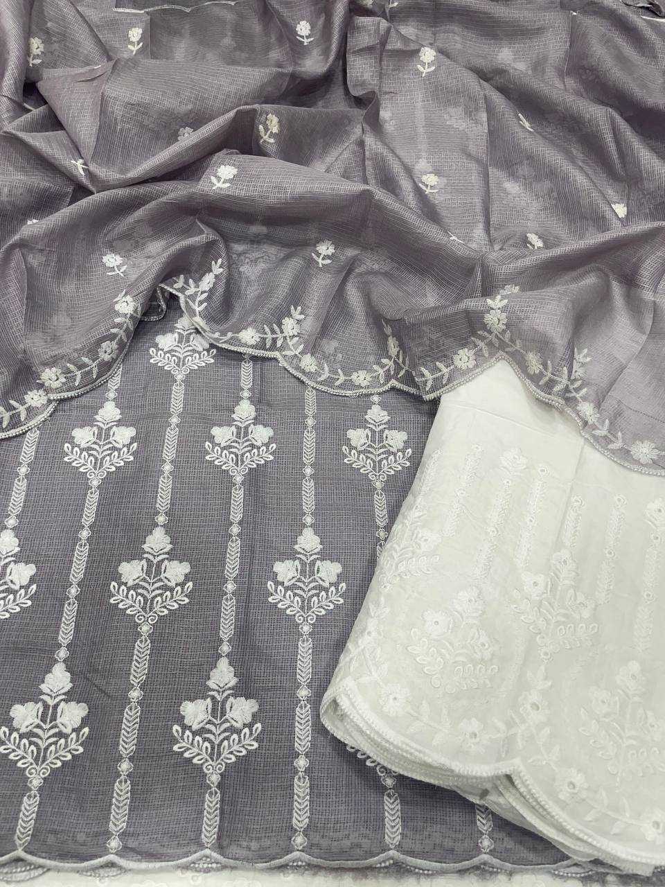 Ynf Cotton KESH513 463 Suits & Dresses Wholesale Embroidery Suits Cotton Suits Palazzo Suit Manufacturer
