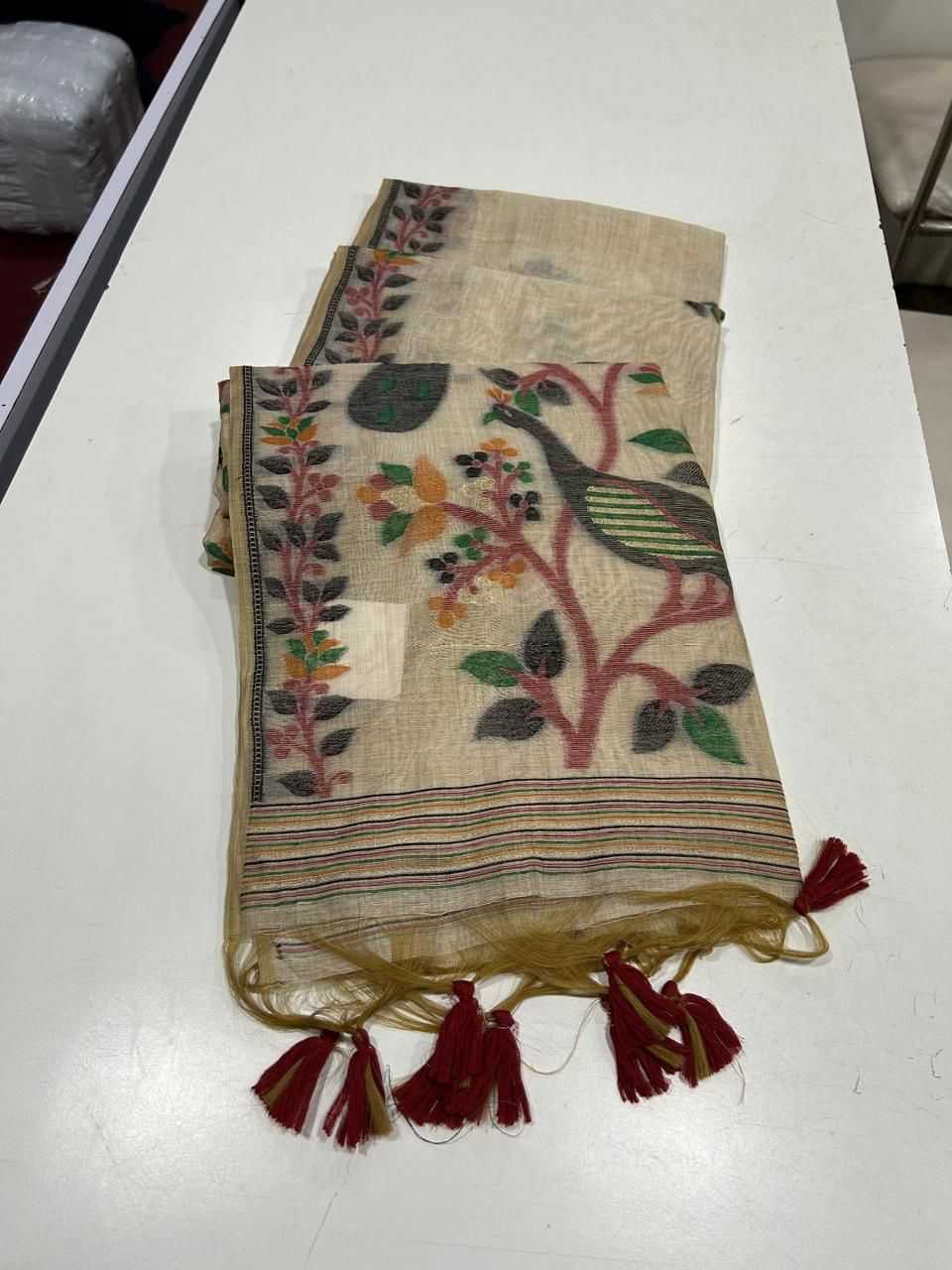 Ynf Cotton KESH532 Muga Cotton 271 Sarees Wholesale Embroidered Sarees Traditional Sarees Cotton Sarees Manufacturer
