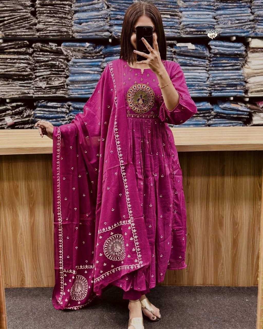 Ynf Cotton KESH536 1301 Kurti Wholesale Festive Kurtis Anarkali Kurtis Embroidered Kurtis Manufacturer