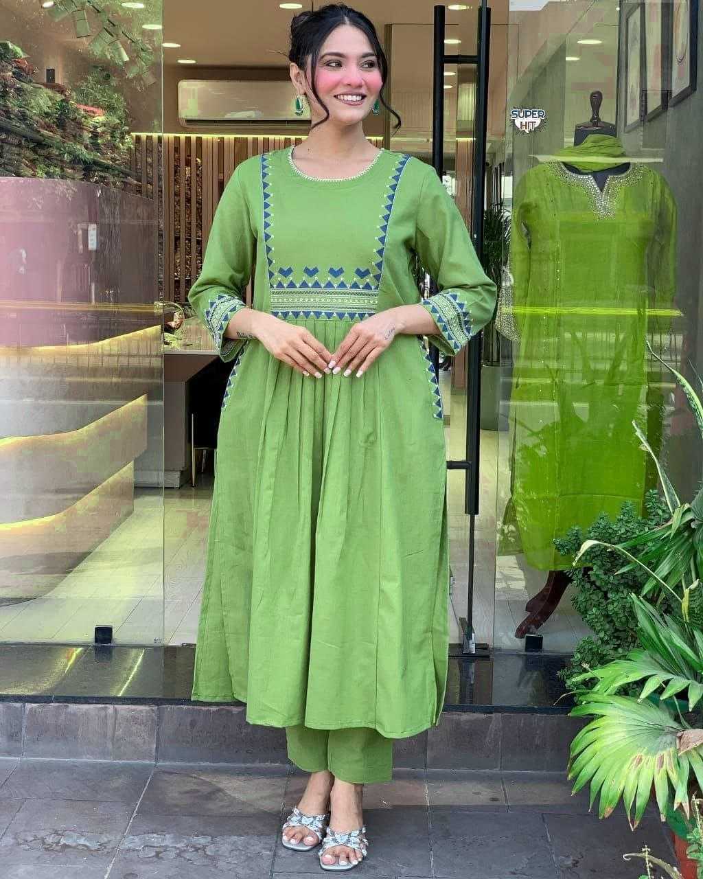 Ynf Cotton KESH536 1312 Kurti Festive Collections Wholesale Cotton Kurtis Kurtis With Bottom Embroidered Kurtis Manufacturer