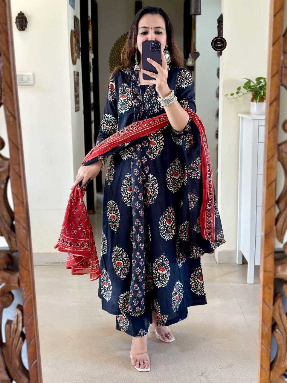 Ynf Cotton KESH536 1326 Kurti Wholesale Printed Kurtis Anarkali Kurtis Kurti Bottom With Dupatta Manufacturer