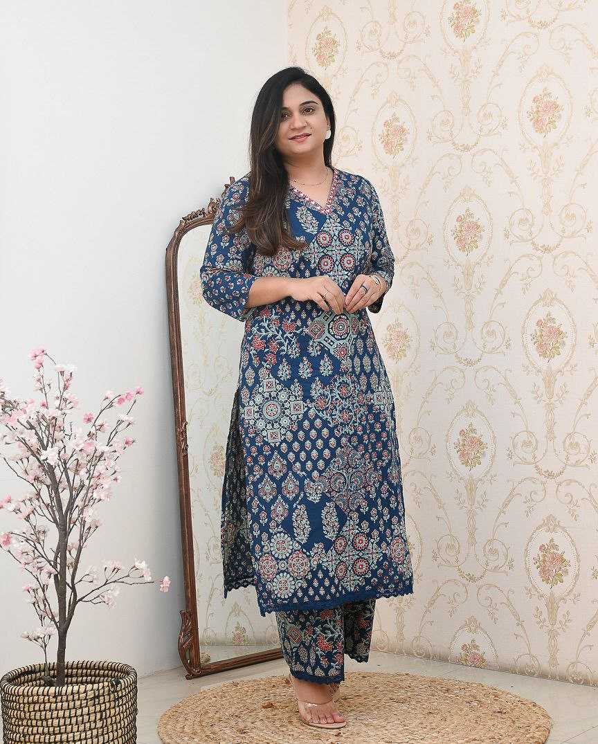Ynf Cotton KESH536 Aline Kurti Wholesale Printed Kurtis Kurti With Palazzo Kurti With Pants Manufacturer