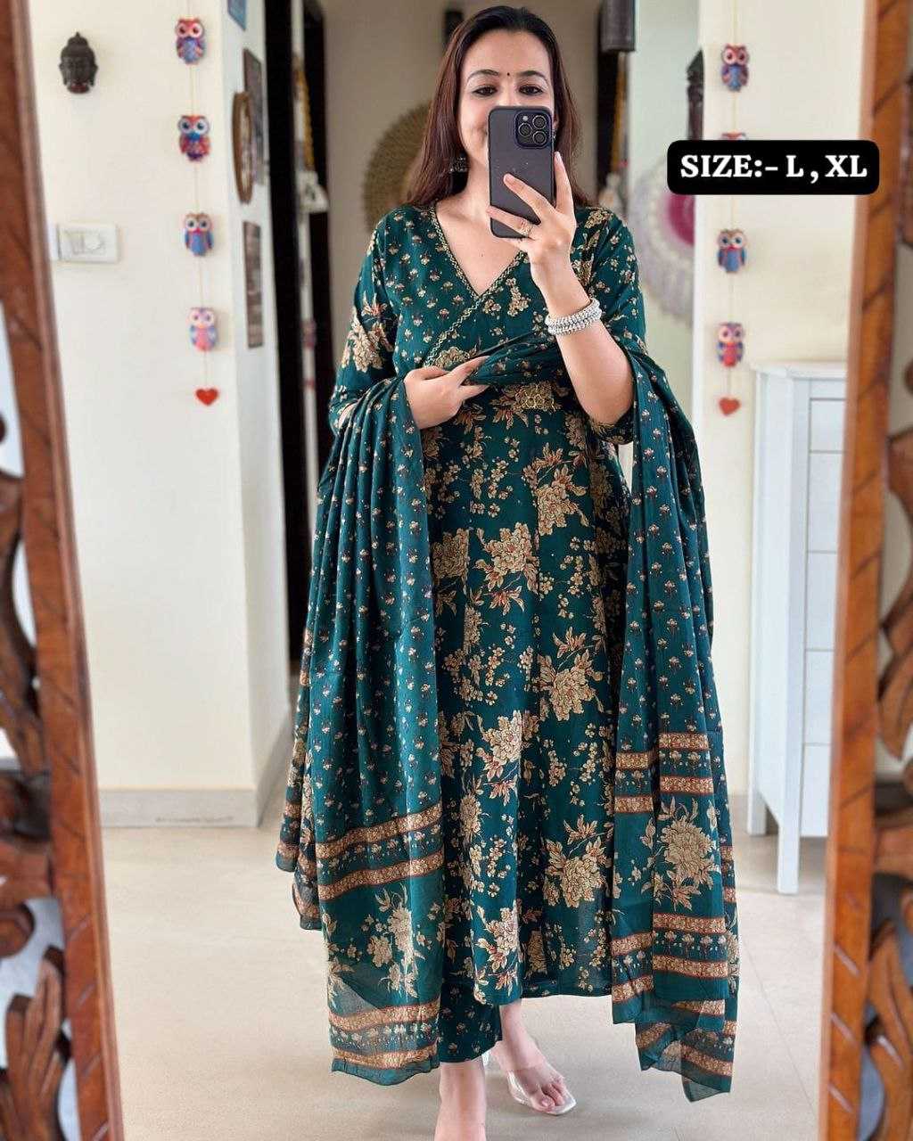 Ynf Cotton KESH536 JAMLI Suits & Dresses Wholesale Printed Suits Cotton Suits Anarkali Suits Manufacturer