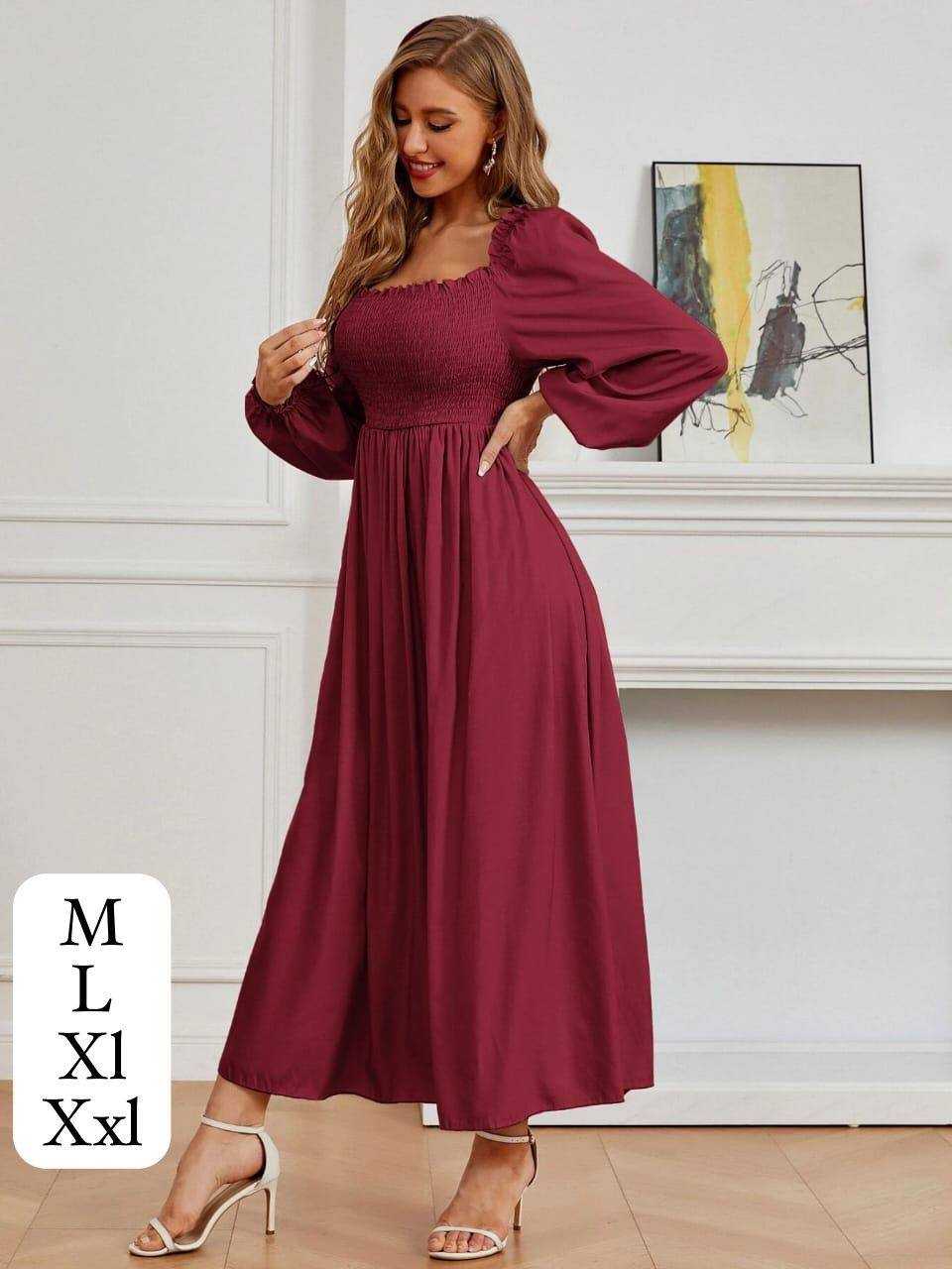 Ynf Cotton KESH544 219 Western Wears Wholesale One Piece Dress Manufacturer