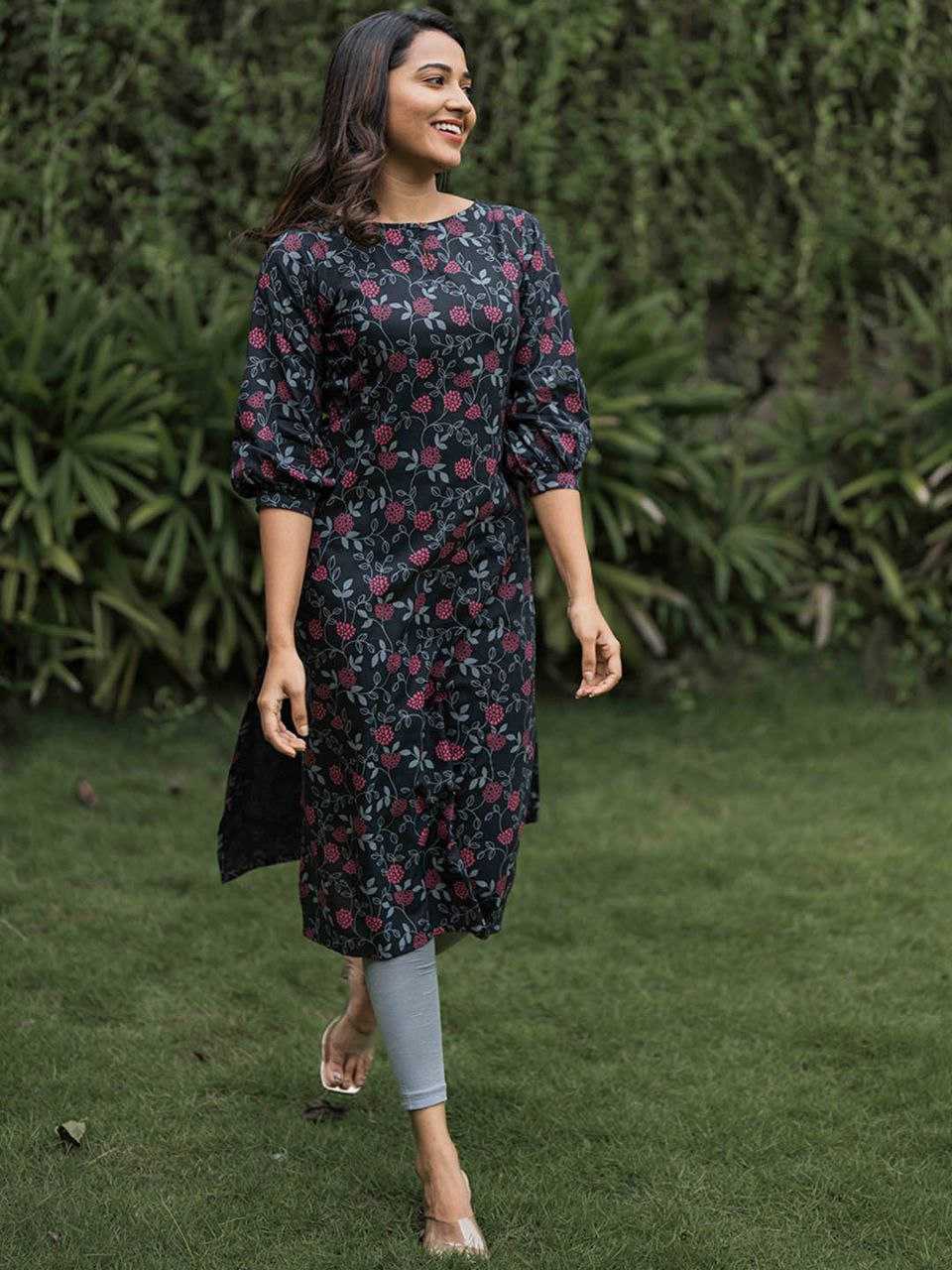 Ynf Cotton KESH552 61 Kurti Wholesale Casual Kurtis Workwear Kurtis Printed Kurtis Manufacturer