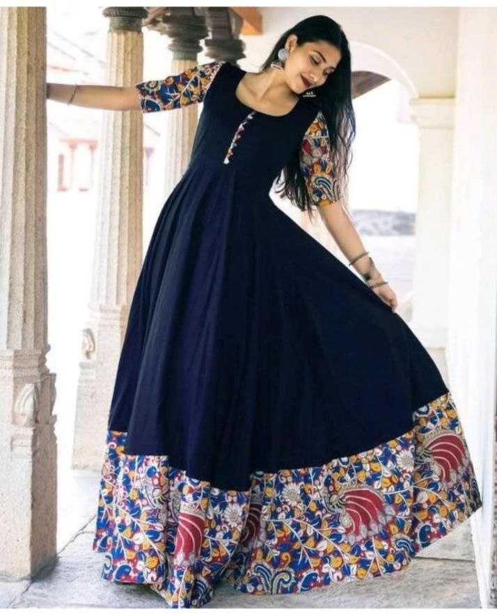 Ynf Cotton KESH552 85 Gowns Wholesale Printed Gowns Fancy Gowns Anarkali Gown Party Gowns Manufacturer