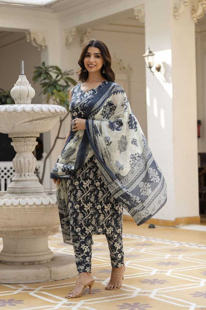 Ynf Cotton KESH559 729 Suits & Dresses Western Wears Festive Collections Wholesale Printed Dresses Cotton Dresses Sleeveless Dresses Manufacturer